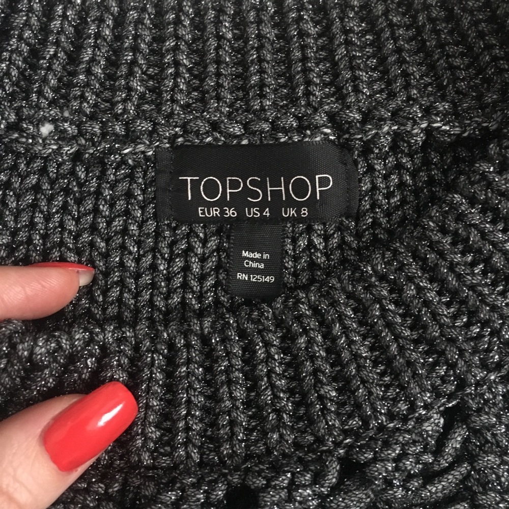 Metallic knit by Topshop 🖤